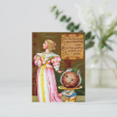 プラムビクトリアンプリン・クリスマス ポストカード (スタンド正面)