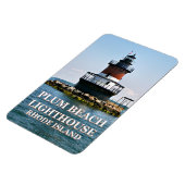 プラムビーチライトハウスロードアイランドフォトマグネット マグネット (左側)