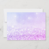 プラムピンクのバラグリッターメイクアップ証明書ギフト (裏面)