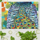 プラムピーコックII キッチンタオル (折り畳み)