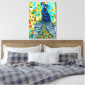 プラムピーコックII キャンバスプリント (インサイチュ (寝室))