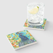 プラムピーコックII ストーンコースター (横)