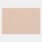 プラムピーチと薄紫 ラッピングペーパーシート (正面2)