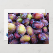 プラムフルーツ写真はがき ポストカード (正面/裏面)