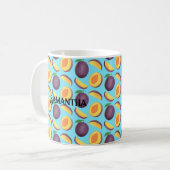 プラムフルーツ コーヒーマグカップ (正面左)