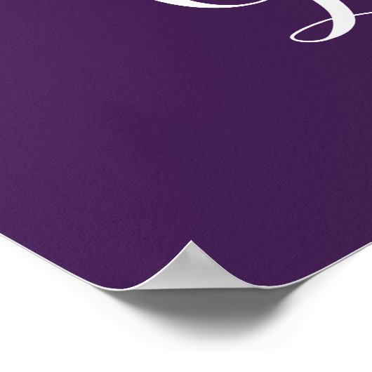 プラムフローラ牡丹の花束のカードと結婚そのサイン ポスター (角)