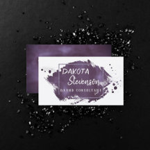 プラムブラシストローク |パープルモダントレンディー（ばちゃばちゃ）跳ねる