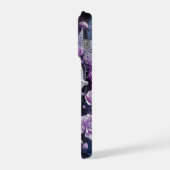 プラムブラックのゴシックドクロ iPhoneケース (左側面)