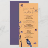 プラムブラッククロウスパイダー紅葉ハロウィン メニュー (正面/裏面)