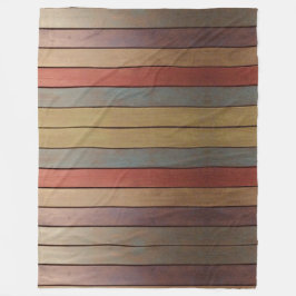 プラムブルー金ゴールドとブルー フリースブランケット