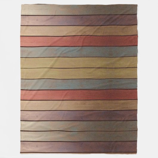 プラムブルー金ゴールドとブルー フリースブランケット (正面)