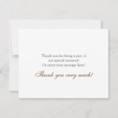 プラムブロッサムフラットサンキューカードピンク サンキューカード (裏面)