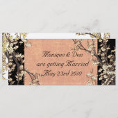 プラムブロッサム結婚式招待状 招待状 (正面/裏面)