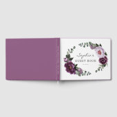 プラムプオーニーブライダルシャワーゲストブック ゲストブック (全面)