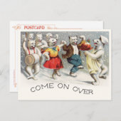 プラムプディングジグ ポストカード (正面/裏面)