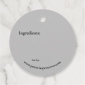 プラムプライスラベル自家製フルーツコンディション フェイバータグ (裏面)