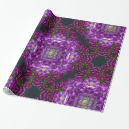 プラムペタルロマンチックな午後 ラッピングペーパー