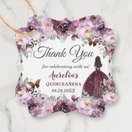 プラムマウヴフローラチョークブルネットプリンセス フェイバータグ