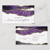 プラムマーブパープルトリストフォイルフェイクス 名刺 (正面/裏面)