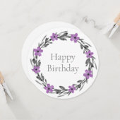 プラムメイブグレーブラックウォーターフローラリース カード (正面/裏面インサイチュ)