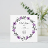 プラムメイブグレーブラックウォーターフローラリース 招待状 (スタンド正面)