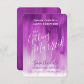 プラムモダンアートを除く紫 セーブザデート (正面/裏面)