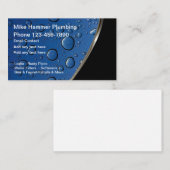 プラムモダンウォーターテーマデザイン 名刺 (正面/裏面)