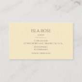 プラムモダンパープル&クリーム 名刺 (裏面)