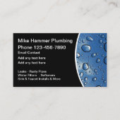 プラムモダンー水滴テーマ名刺 名刺 (正面)