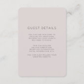 プラムモダン結婚ズゲスト詳細 エンクロージャーカード (正面)