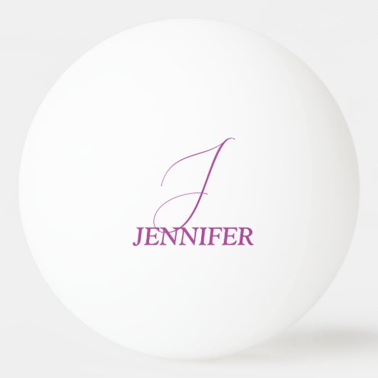 プラムモノグラムの 卓球ボール (正面)