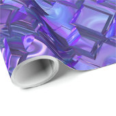 プラムユニークウィーンのクリスマスエレガント転倒 ラッピングペーパー (ロールコーナー)