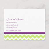 プラムライム写真Save the Date 結婚's Postcard 案内ポストカード (裏面)