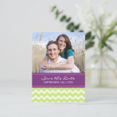 プラムライム写真Save the Date 結婚's Postcard 案内ポストカード (スタンド正面)