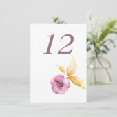 プラムローズ テーブル ナンバー カード (スタンド正面)