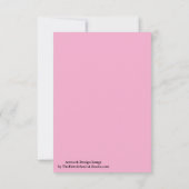 プラムワインパープル春シーズン無地のカラー カード (裏面)