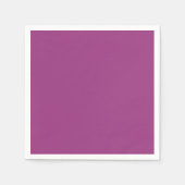 プラムワインパープル春シーズン無地のカラー スタンダードカクテルナプキン (正面)