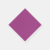 プラムワインパープル春シーズン無地のカラー スタンダードカクテルナプキン (角)