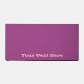 プラムワインパープル春シーズン無地のカラー デスクマット (正面)