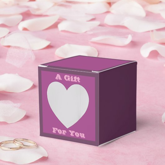 プラムワインパープル春シーズン無地のカラー フェイバーボックス (ウェディング)