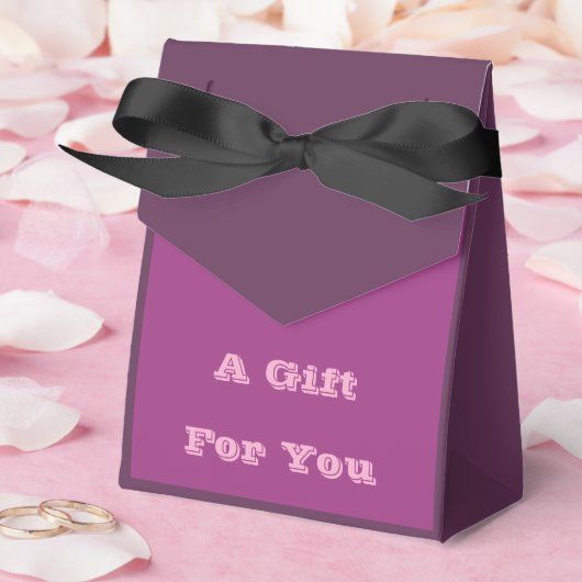 プラムワインパープル春シーズン無地のカラー フェイバーボックス (ウェディング)