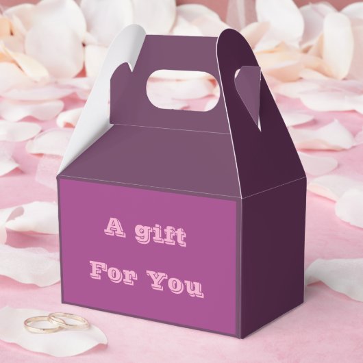 プラムワインパープル春シーズン無地のカラー フェイバーボックス (ウェディング)