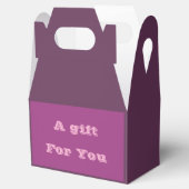 プラムワインパープル春シーズン無地のカラー フェイバーボックス (オープン)