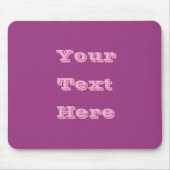 プラムワインパープル春シーズン無地のカラー マウスパッド (正面)