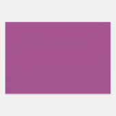 プラムワインパープル春シーズン無地のカラー ラッピングペーパーシート (正面3)
