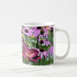 プラムワスレグサ及びEchinacea コーヒーマグカップ