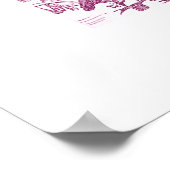 プラムヴィンテージダチョウイラストレーションシュトラチオカメラス ポスター (角)