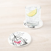 プラムヴィンテージラブバードコースター コースター (側面)