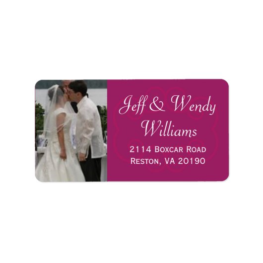 プラム写真ラベル ラベル (正面)