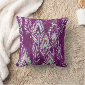 プラム勇敢な羽の種族のプリント クッション (ブランケット)